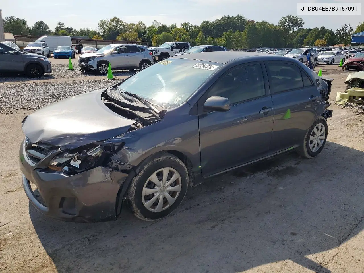 TOYOTA COROLLA 2011, VIN JTDBU4EE7B9167091