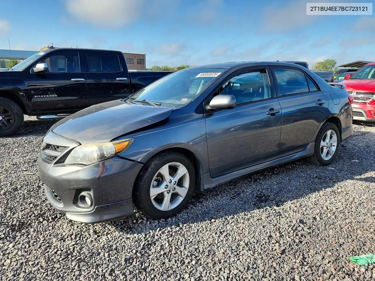 TOYOTA COROLLA 2011, VIN 2T1BU4EE7BC723121