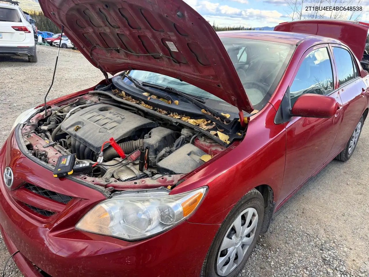 TOYOTA COROLLA 2011, VIN 2T1BU4EE4BC648538