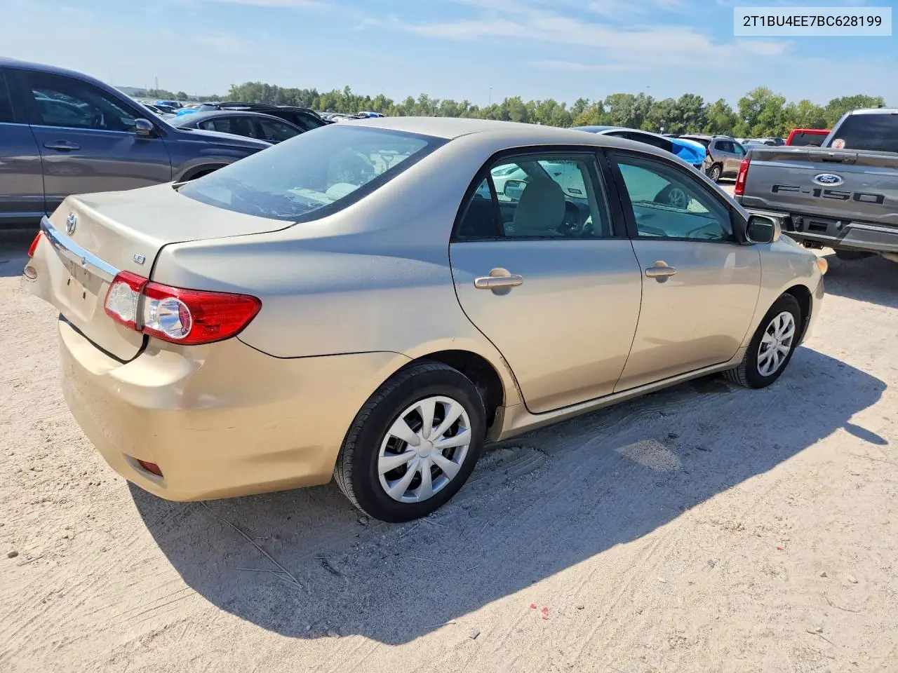 2011 TOYOTA COROLLA VIN 2T1BU4EE7BC628199 — фото 3