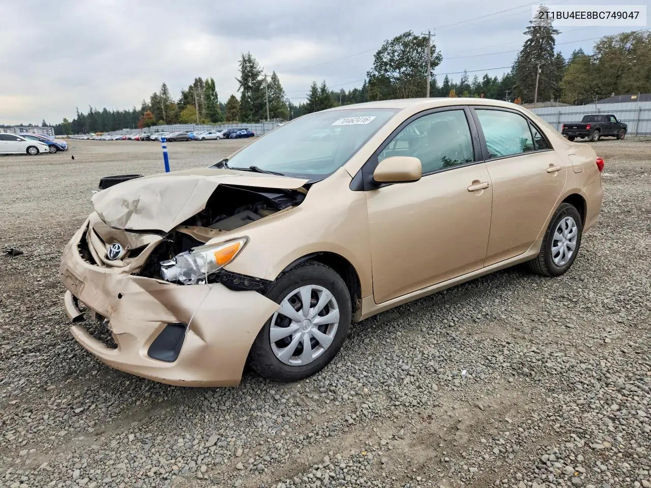 TOYOTA COROLLA 2011, VIN 2T1BU4EE8BC749047