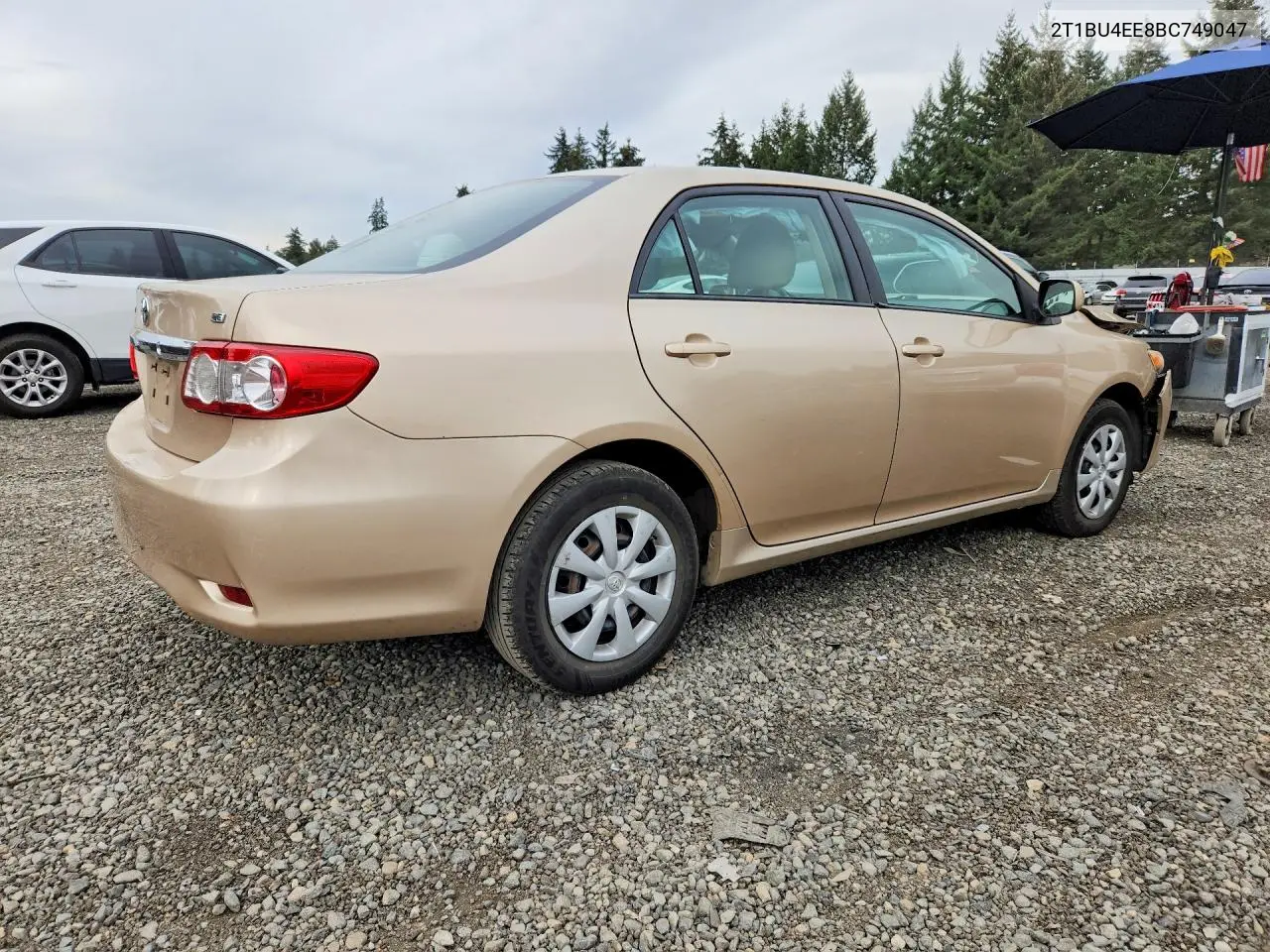2011 TOYOTA COROLLA VIN 2T1BU4EE8BC749047 — фото 3
