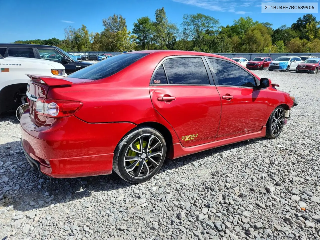 2011 TOYOTA COROLLA VIN 2T1BU4EE7BC589906 — фото 3
