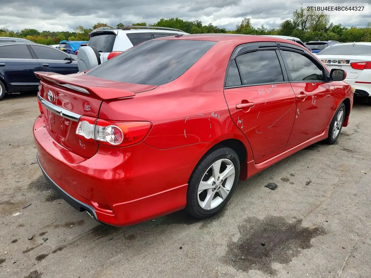 2011 TOYOTA COROLLA VIN 2T1BU4EE4BC644327 — фото 3