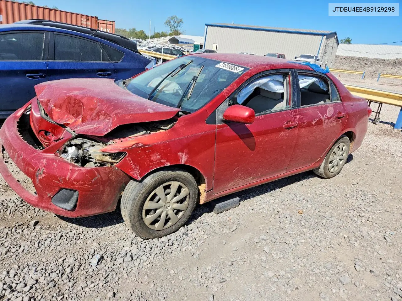 TOYOTA COROLLA 2011, VIN JTDBU4EE4B9129298