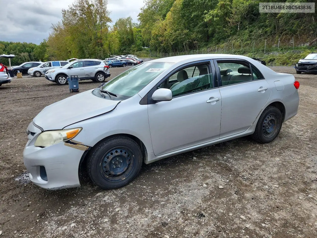TOYOTA COROLLA 2011, VIN 2T1BU4EE2BC543836
