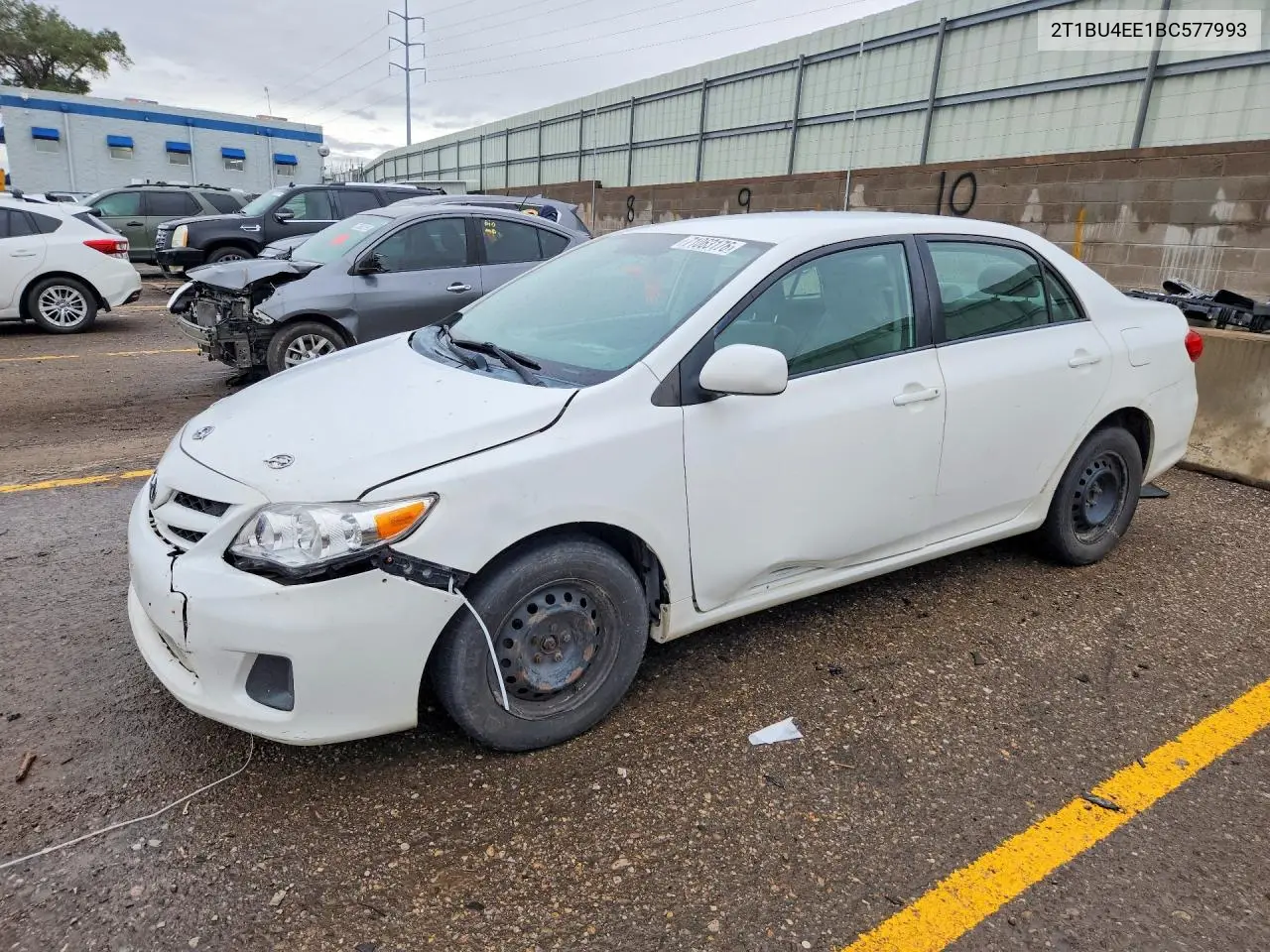 TOYOTA COROLLA 2011, VIN 2T1BU4EE1BC577993