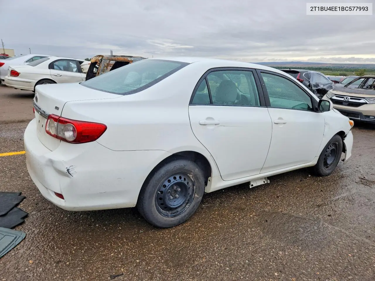 2011 TOYOTA COROLLA VIN 2T1BU4EE1BC577993 — фото 3