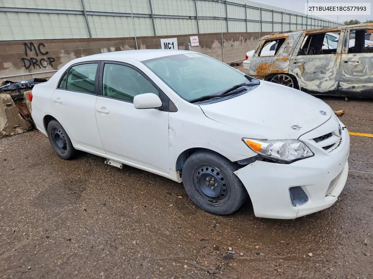 2011 TOYOTA COROLLA VIN 2T1BU4EE1BC577993 — фото 4
