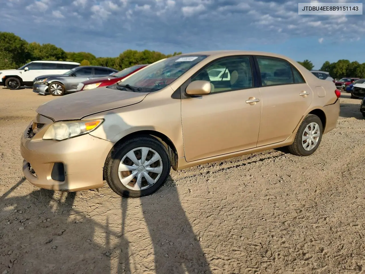 TOYOTA COROLLA 2011, VIN JTDBU4EE8B9151143