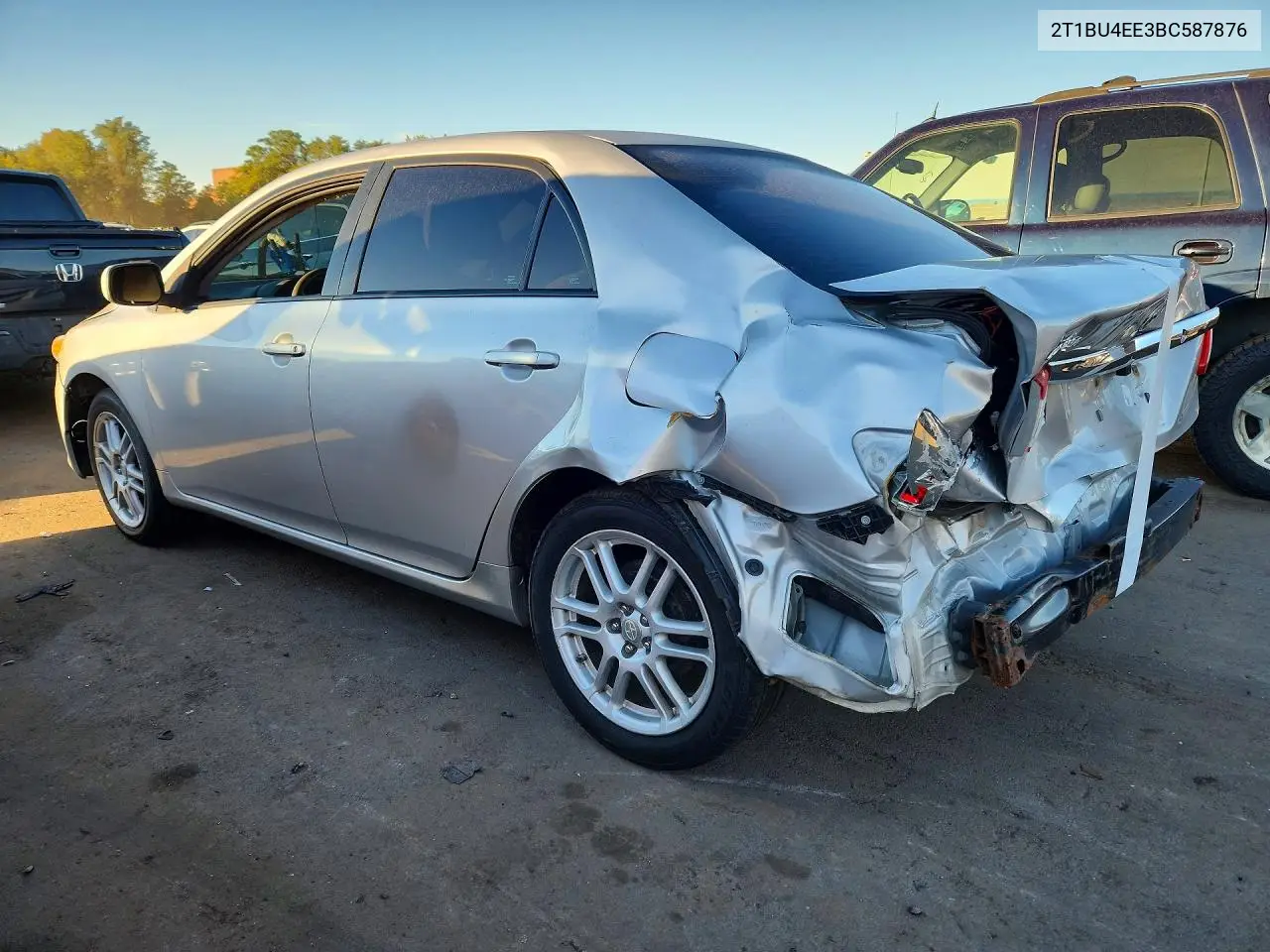 2011 TOYOTA COROLLA VIN 2T1BU4EE3BC587876 — фото 2