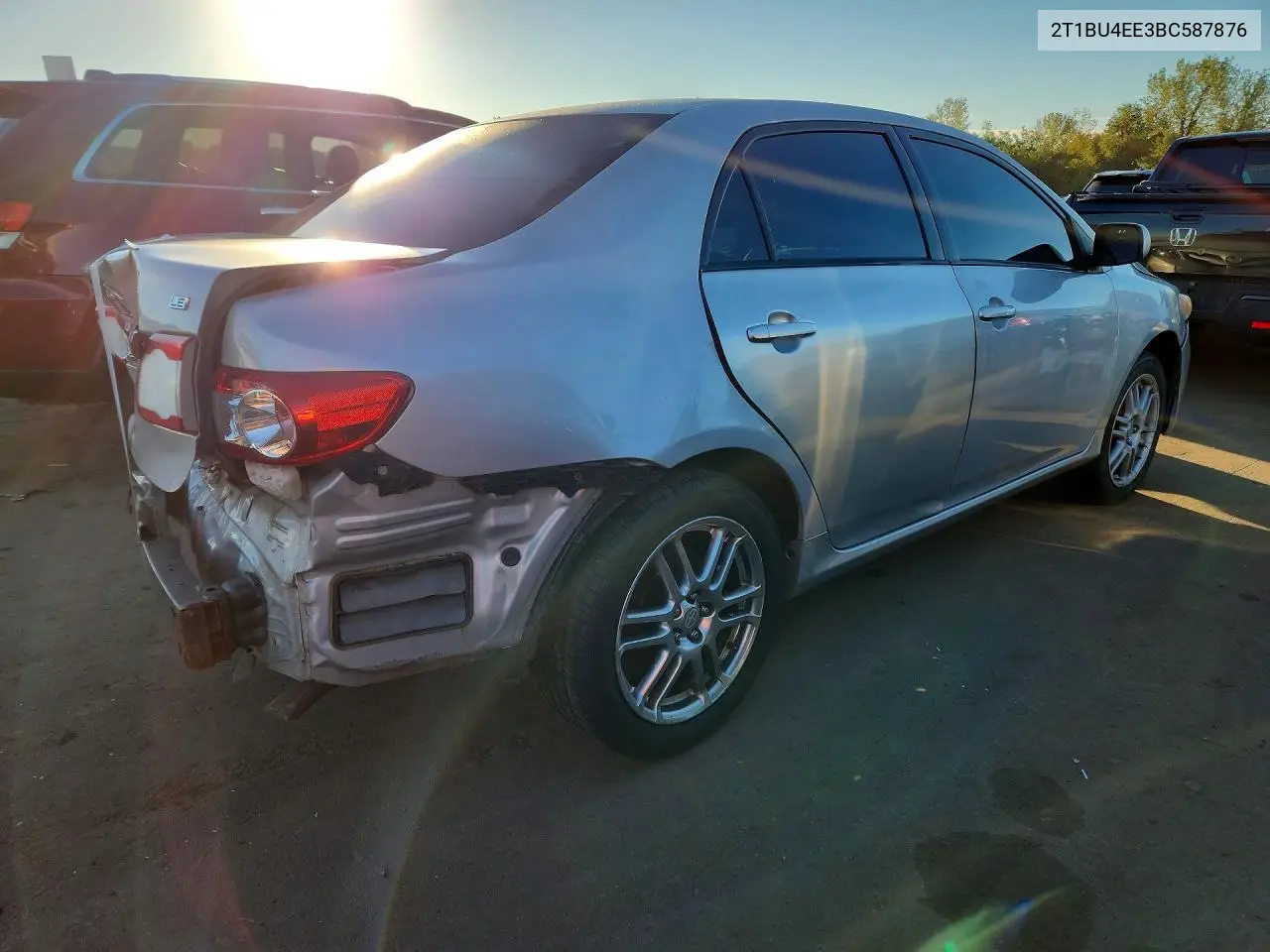 2011 TOYOTA COROLLA VIN 2T1BU4EE3BC587876 — фото 3