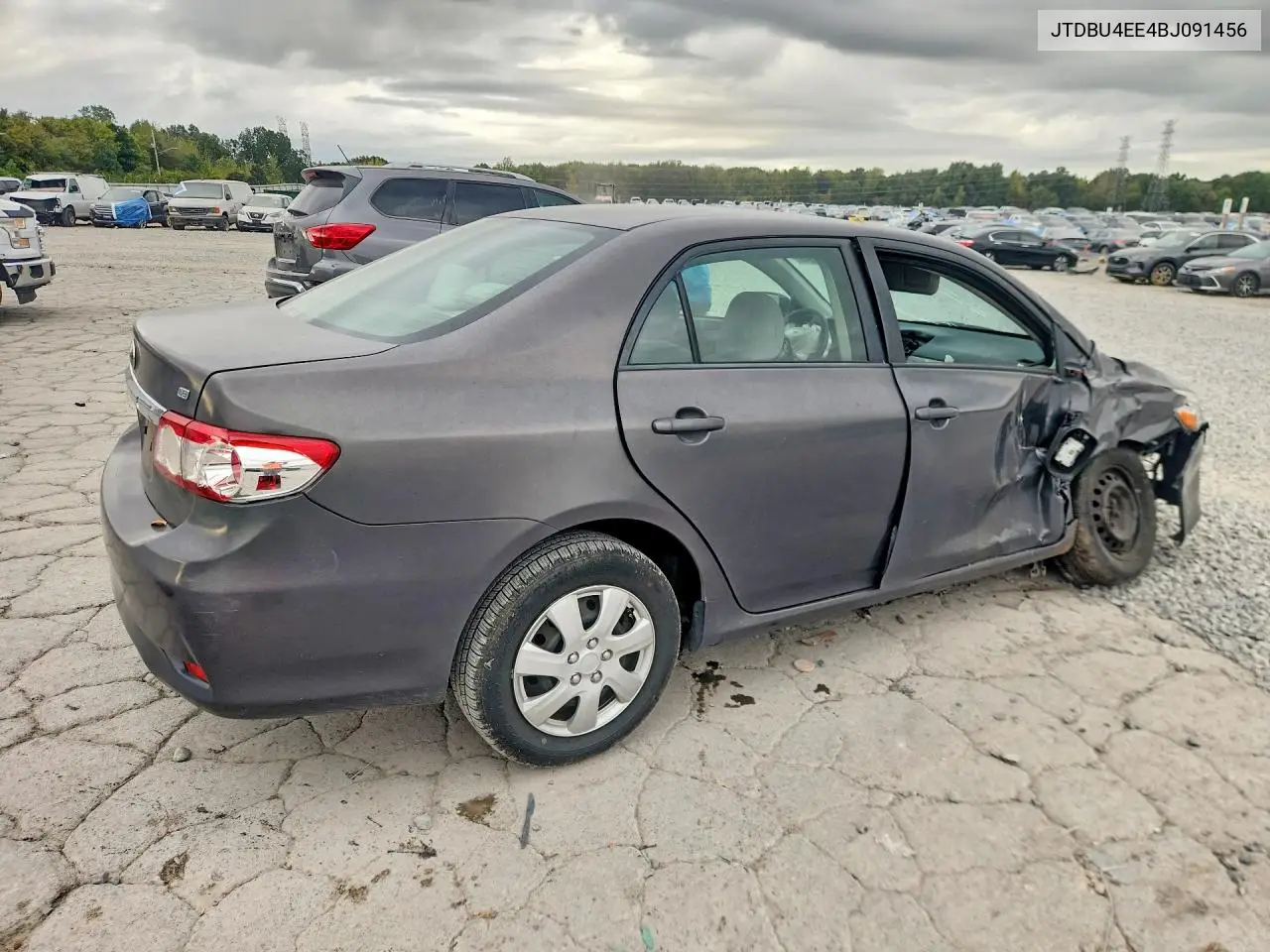 2011 TOYOTA COROLLA VIN JTDBU4EE4BJ091456 — фото 3