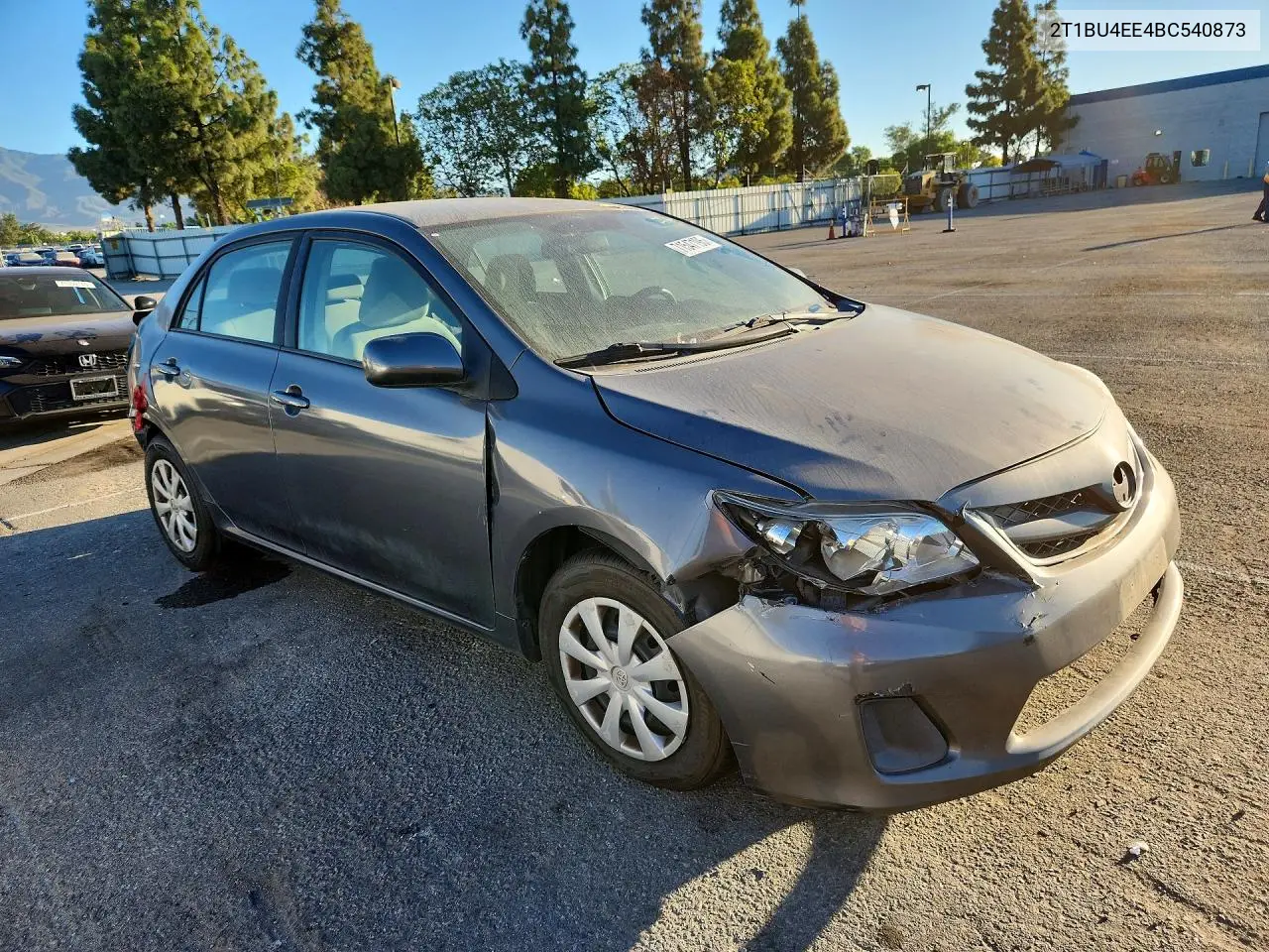 2011 TOYOTA COROLLA VIN 2T1BU4EE4BC540873 — фото 4