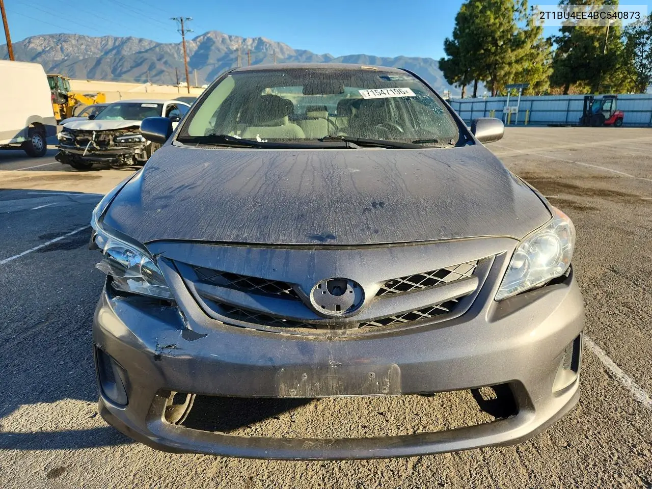 2011 TOYOTA COROLLA VIN 2T1BU4EE4BC540873 — фото 5