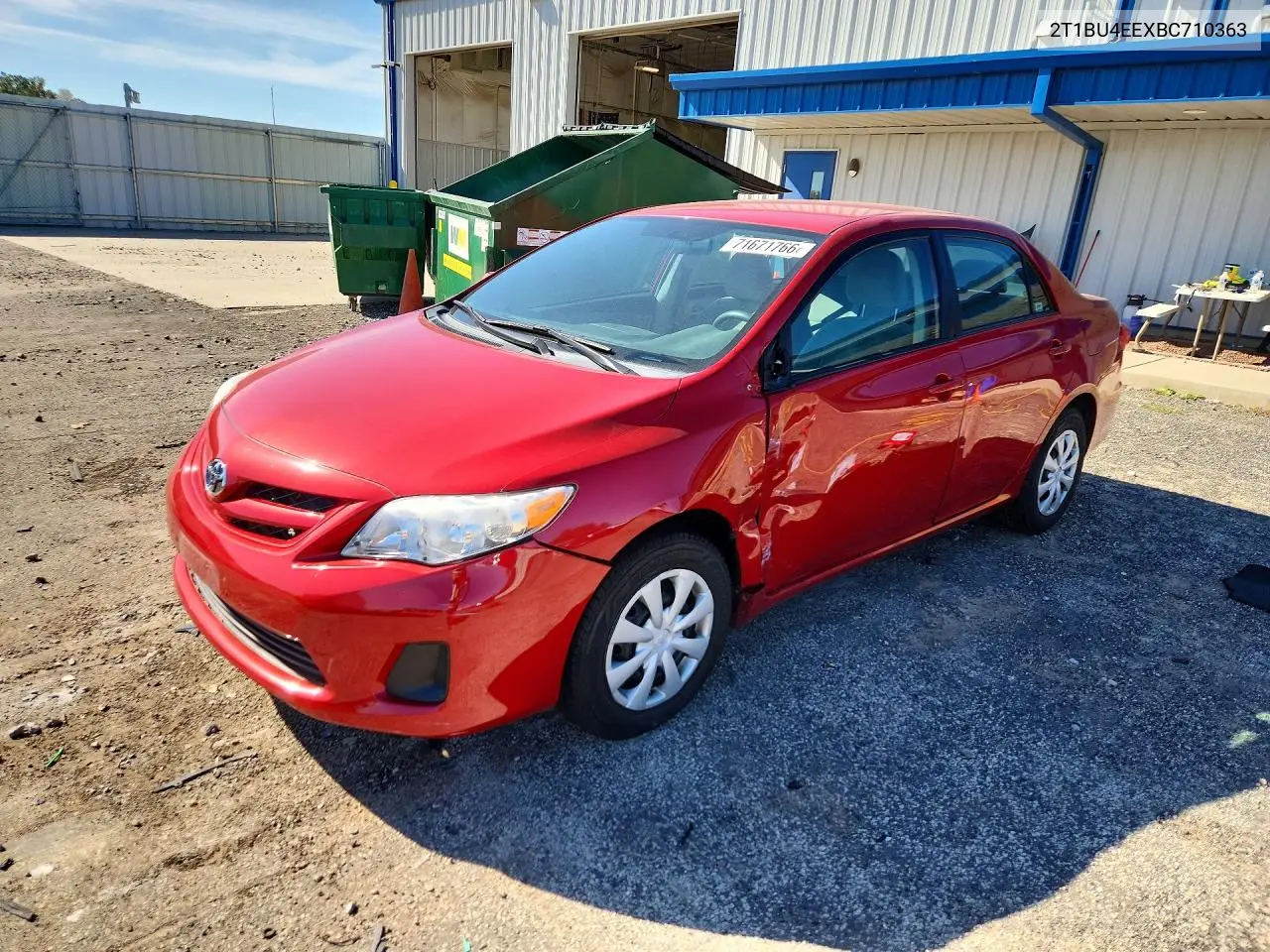 TOYOTA COROLLA 2011, VIN 2T1BU4EEXBC710363