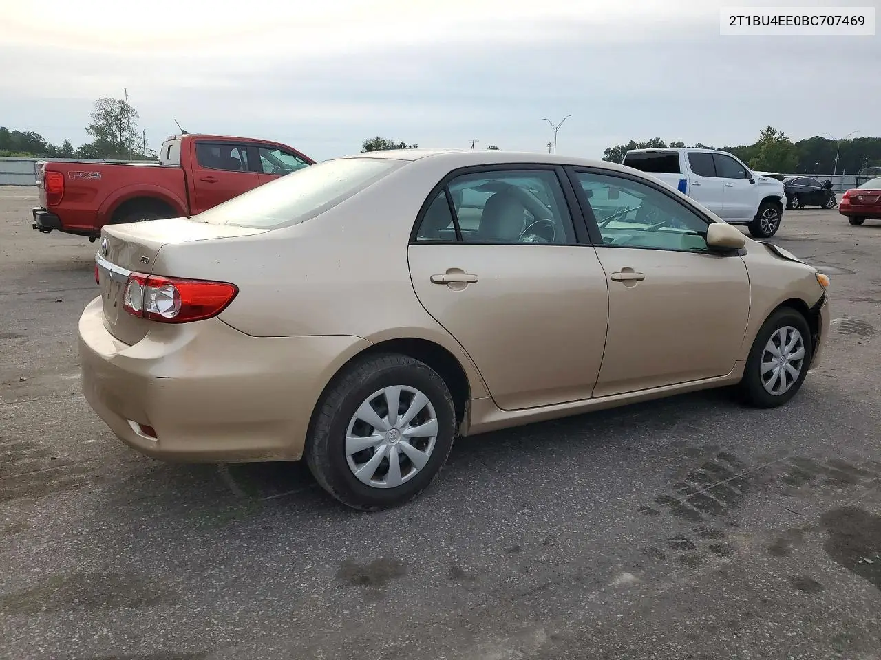 2011 TOYOTA COROLLA VIN 2T1BU4EE0BC707469 — фото 3
