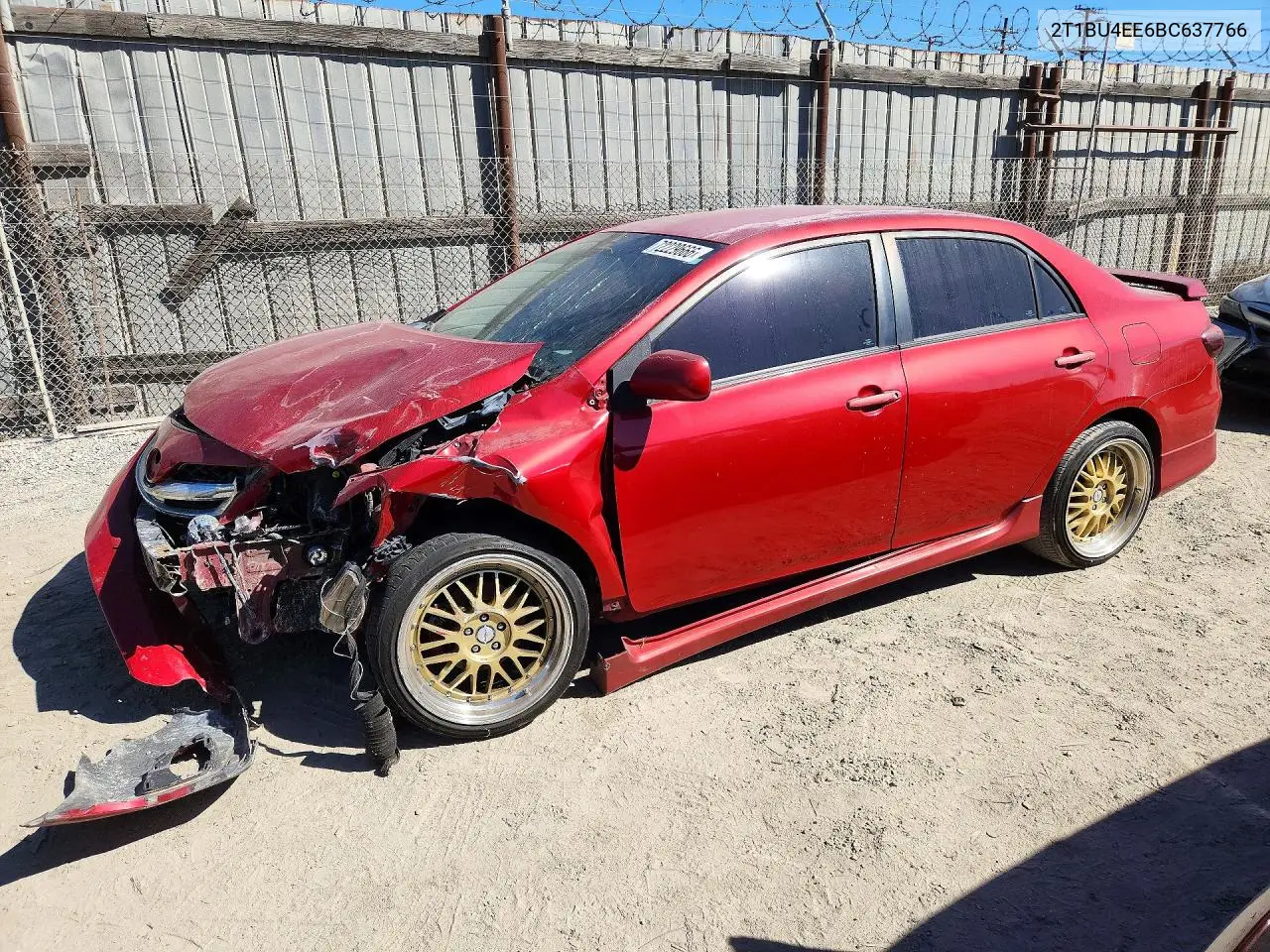 TOYOTA COROLLA 2011, VIN 2T1BU4EE6BC637766