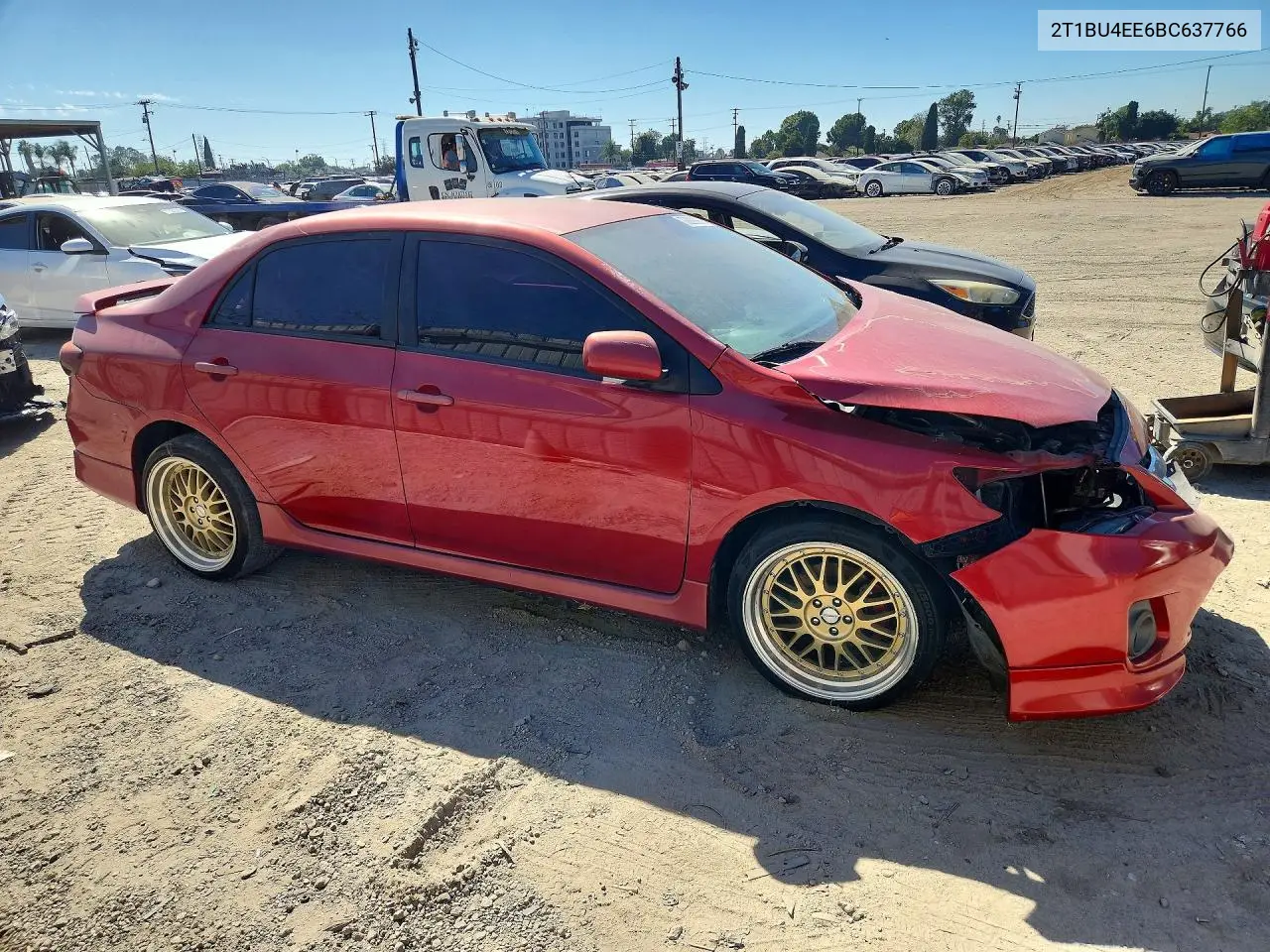 2011 TOYOTA COROLLA VIN 2T1BU4EE6BC637766 — фото 4