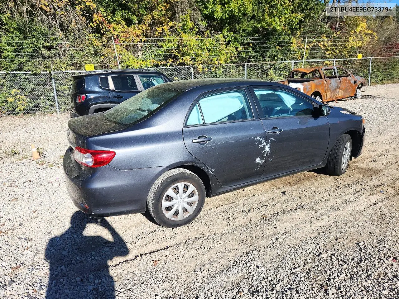 2011 TOYOTA COROLLA VIN 2T1BU4EE9BC733794 — фото 3
