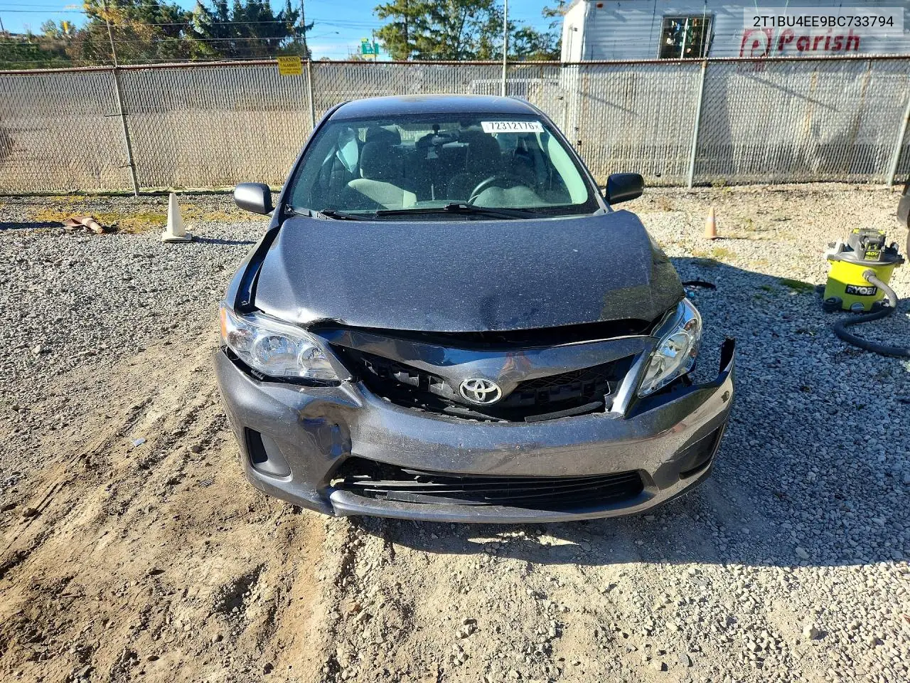 2011 TOYOTA COROLLA VIN 2T1BU4EE9BC733794 — фото 5