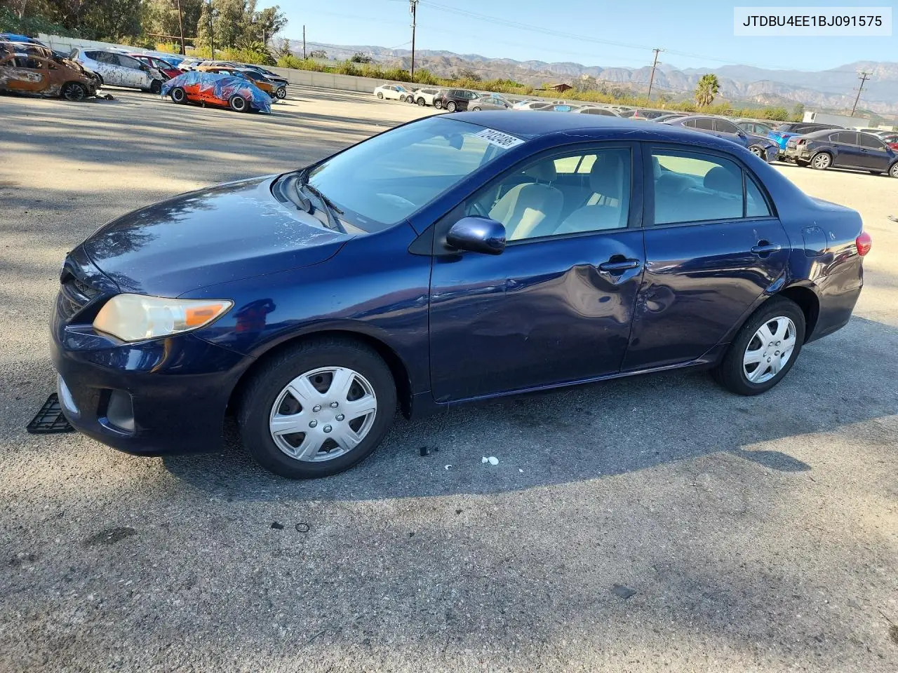 TOYOTA COROLLA 2011, VIN JTDBU4EE1BJ091575