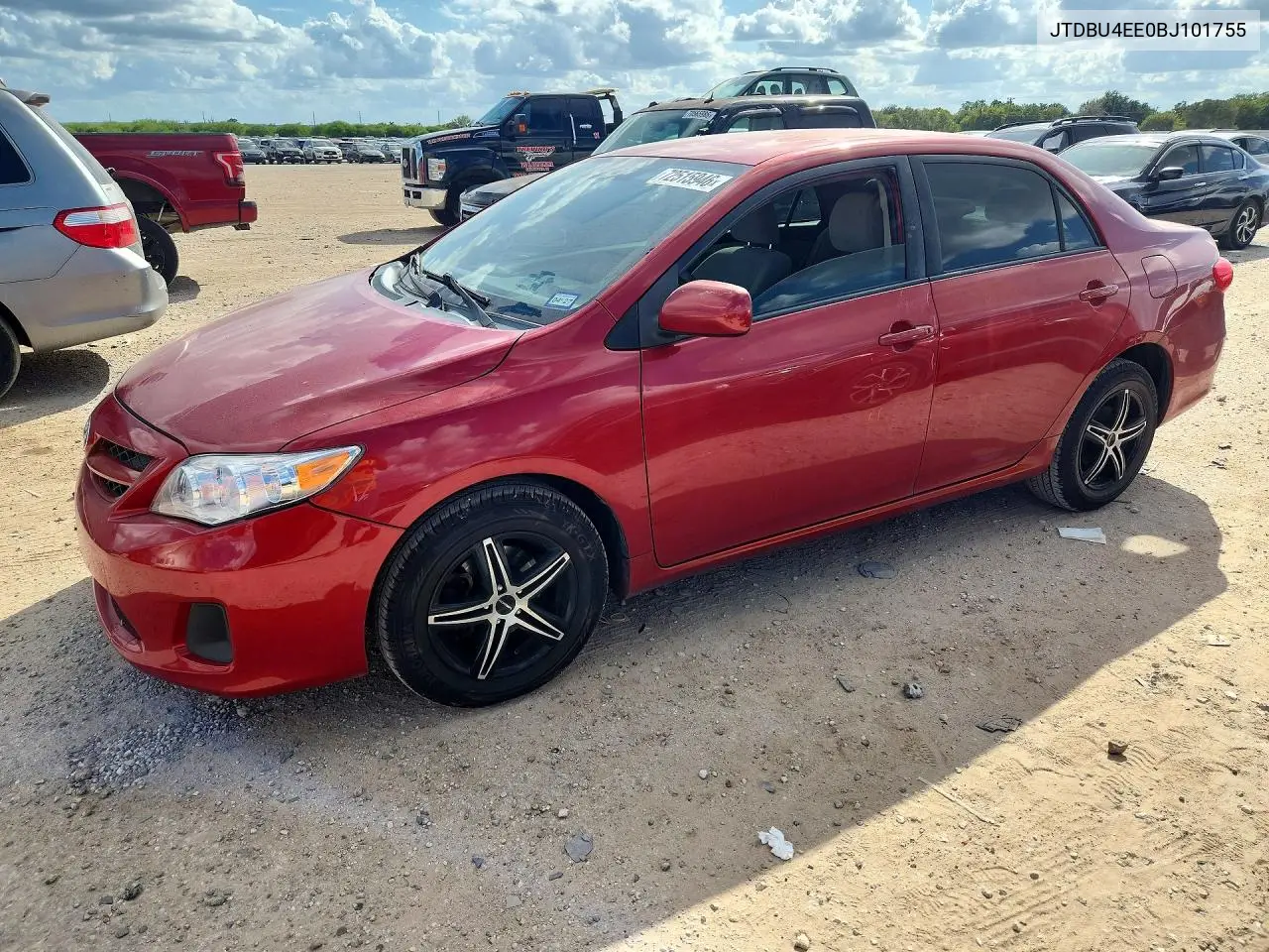 TOYOTA COROLLA 2011, VIN JTDBU4EE0BJ101755