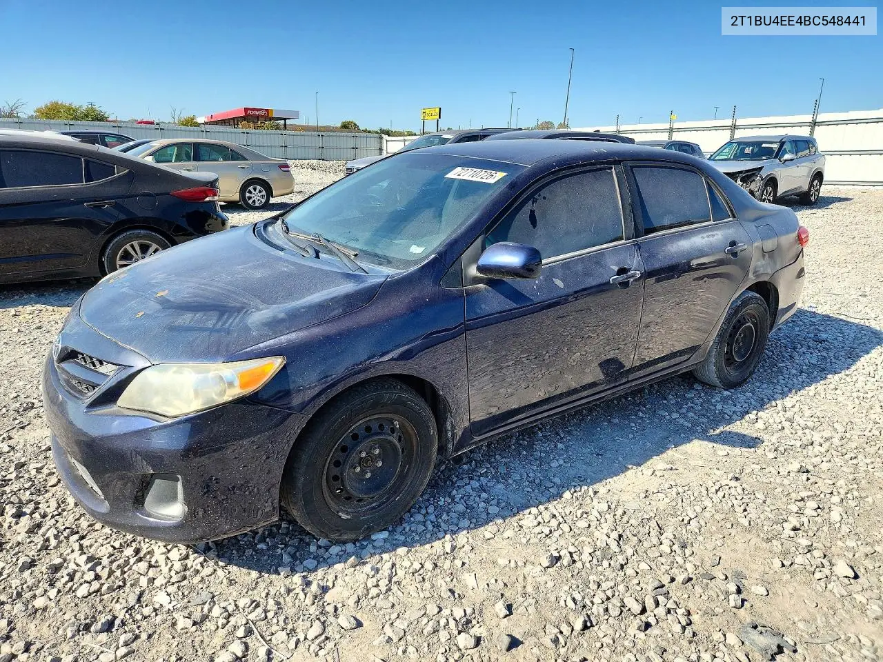 TOYOTA COROLLA 2011, VIN 2T1BU4EE4BC548441