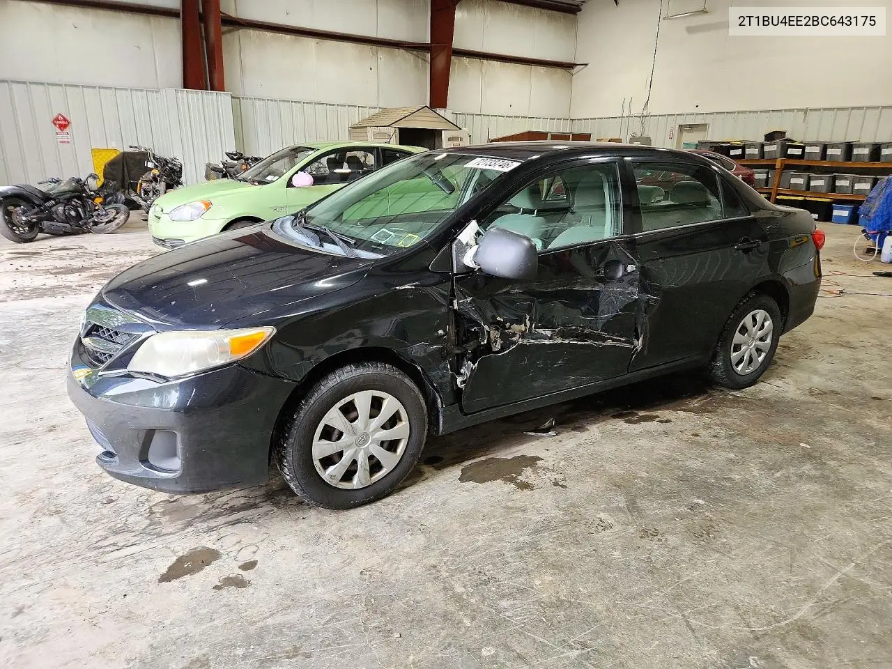 TOYOTA COROLLA 2011, VIN 2T1BU4EE2BC643175