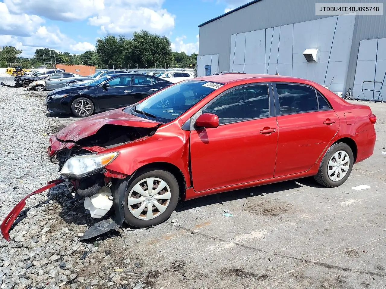 TOYOTA COROLLA 2011, VIN JTDBU4EE4BJ095748