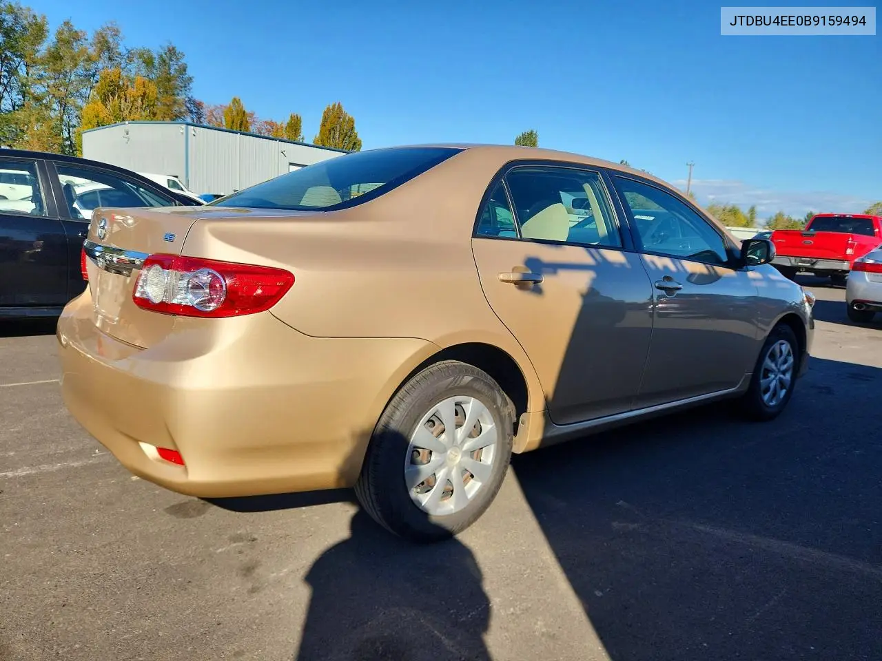 2011 TOYOTA COROLLA VIN JTDBU4EE0B9159494 — фото 3