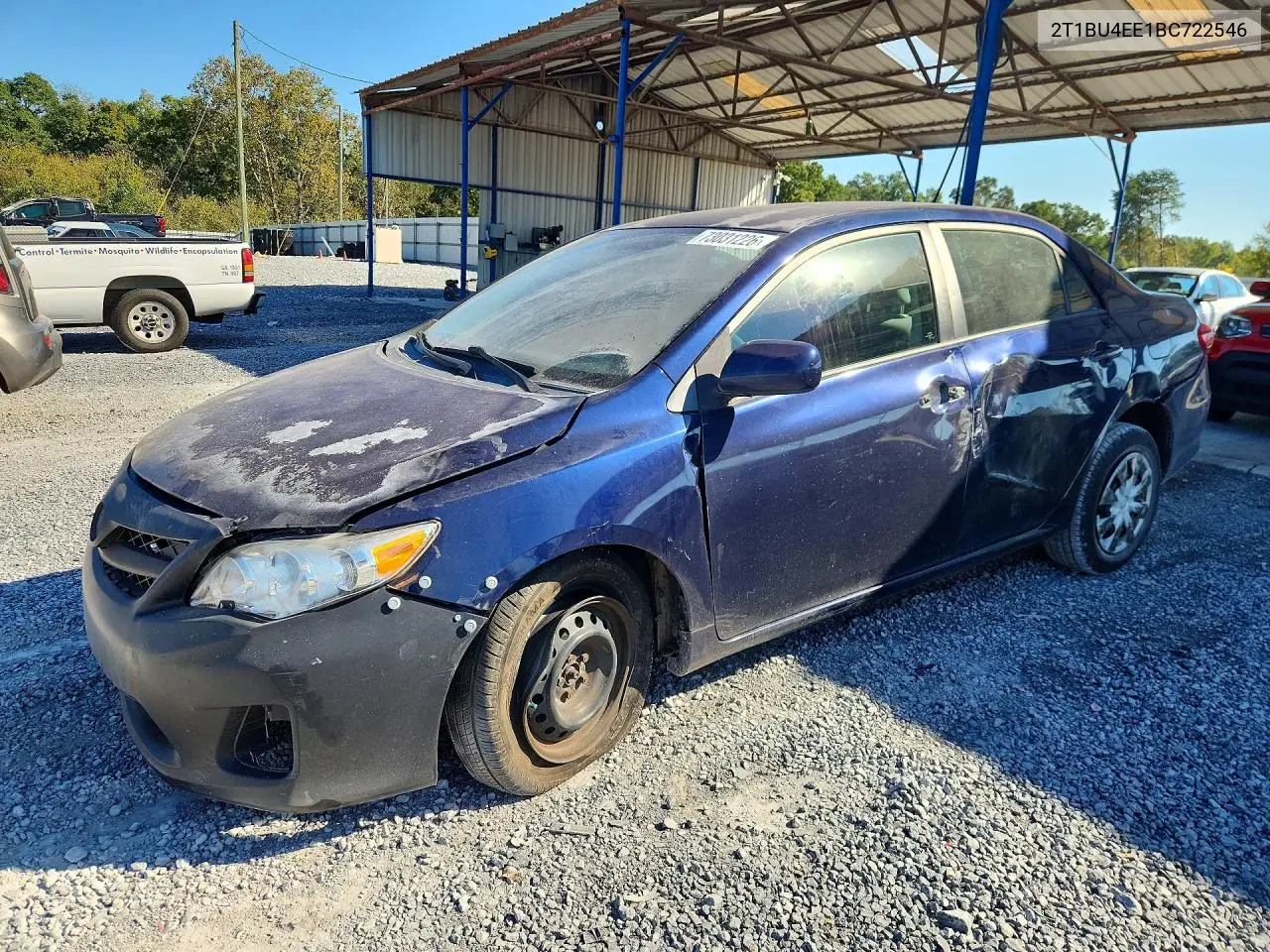 TOYOTA COROLLA 2011, VIN 2T1BU4EE1BC722546