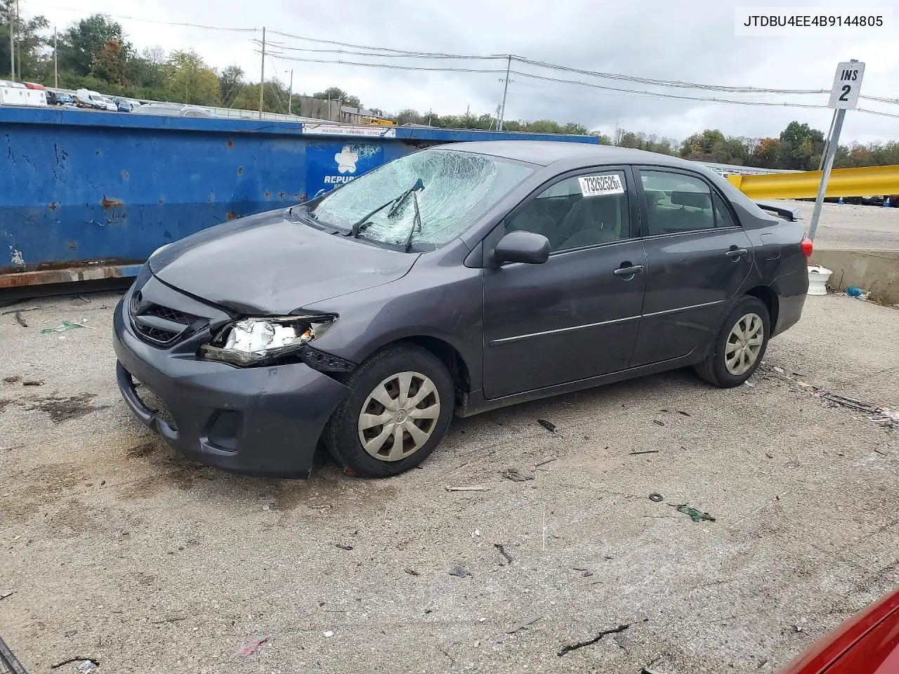 TOYOTA COROLLA 2011, VIN JTDBU4EE4B9144805