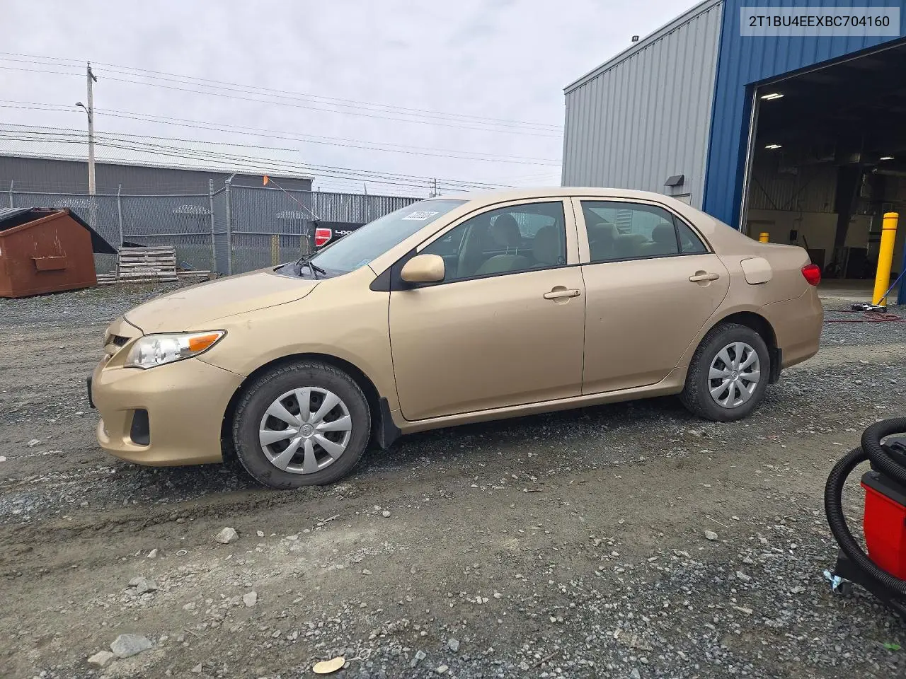TOYOTA COROLLA 2011, VIN 2T1BU4EEXBC704160
