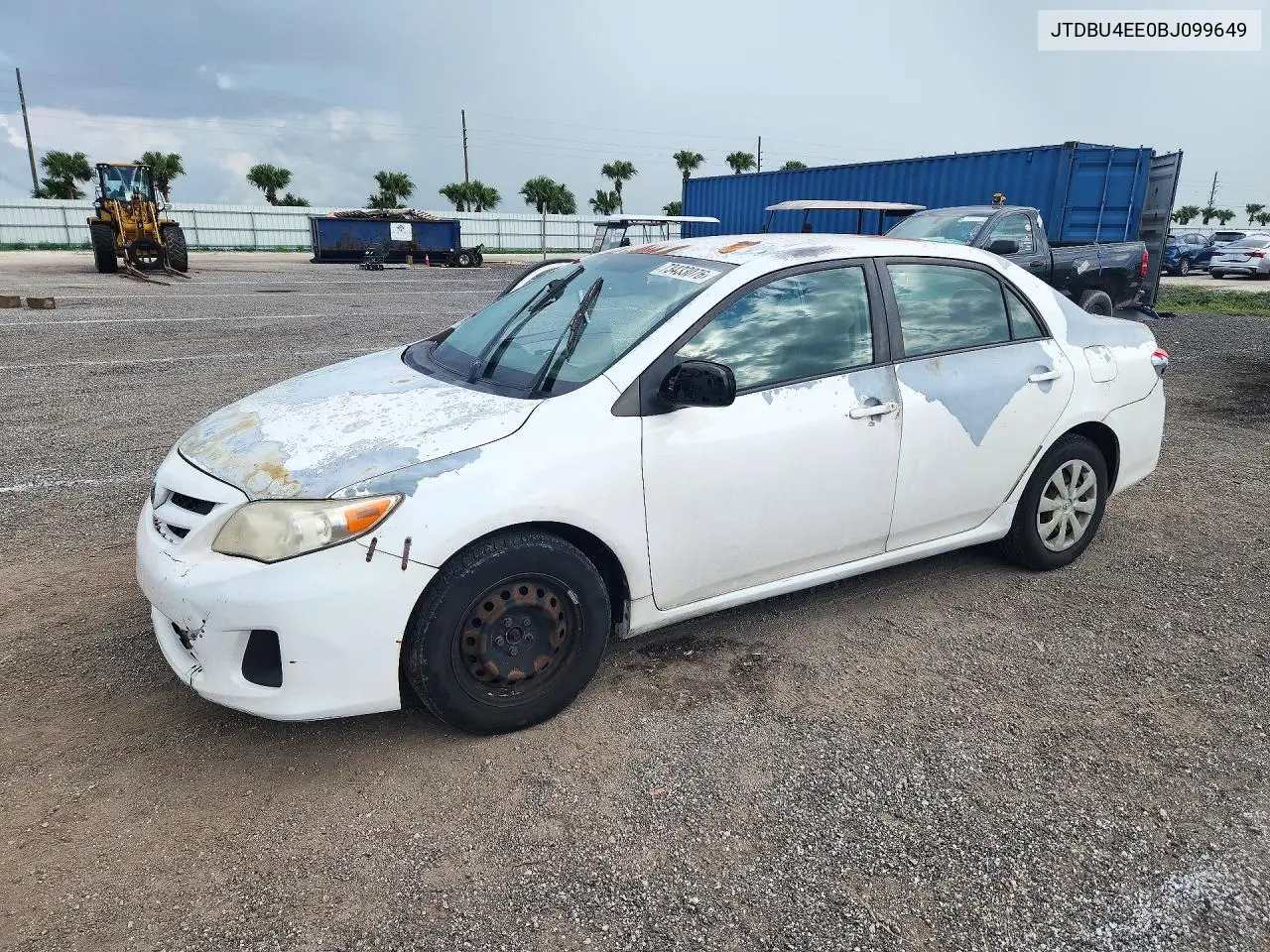 TOYOTA COROLLA 2011, VIN JTDBU4EE0BJ099649