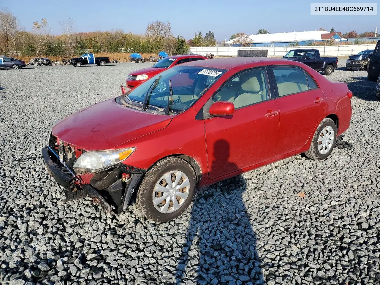TOYOTA COROLLA 2011, VIN 2T1BU4EE4BC669714