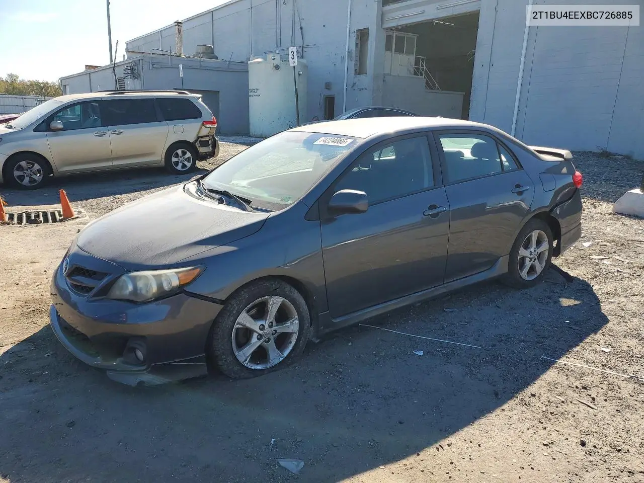 TOYOTA COROLLA 2011, VIN 2T1BU4EEXBC726885