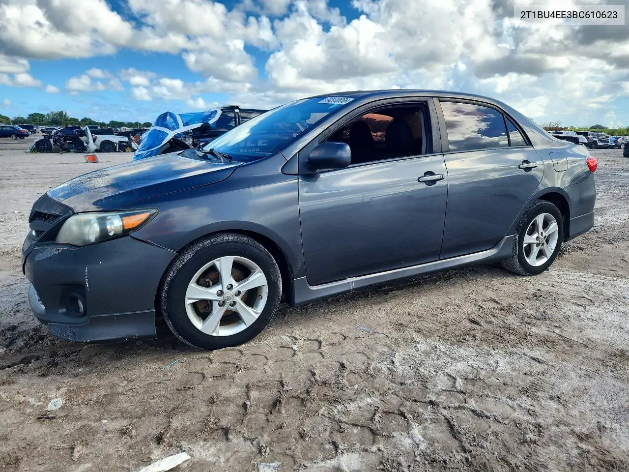 TOYOTA COROLLA 2011, VIN 2T1BU4EE3BC610623