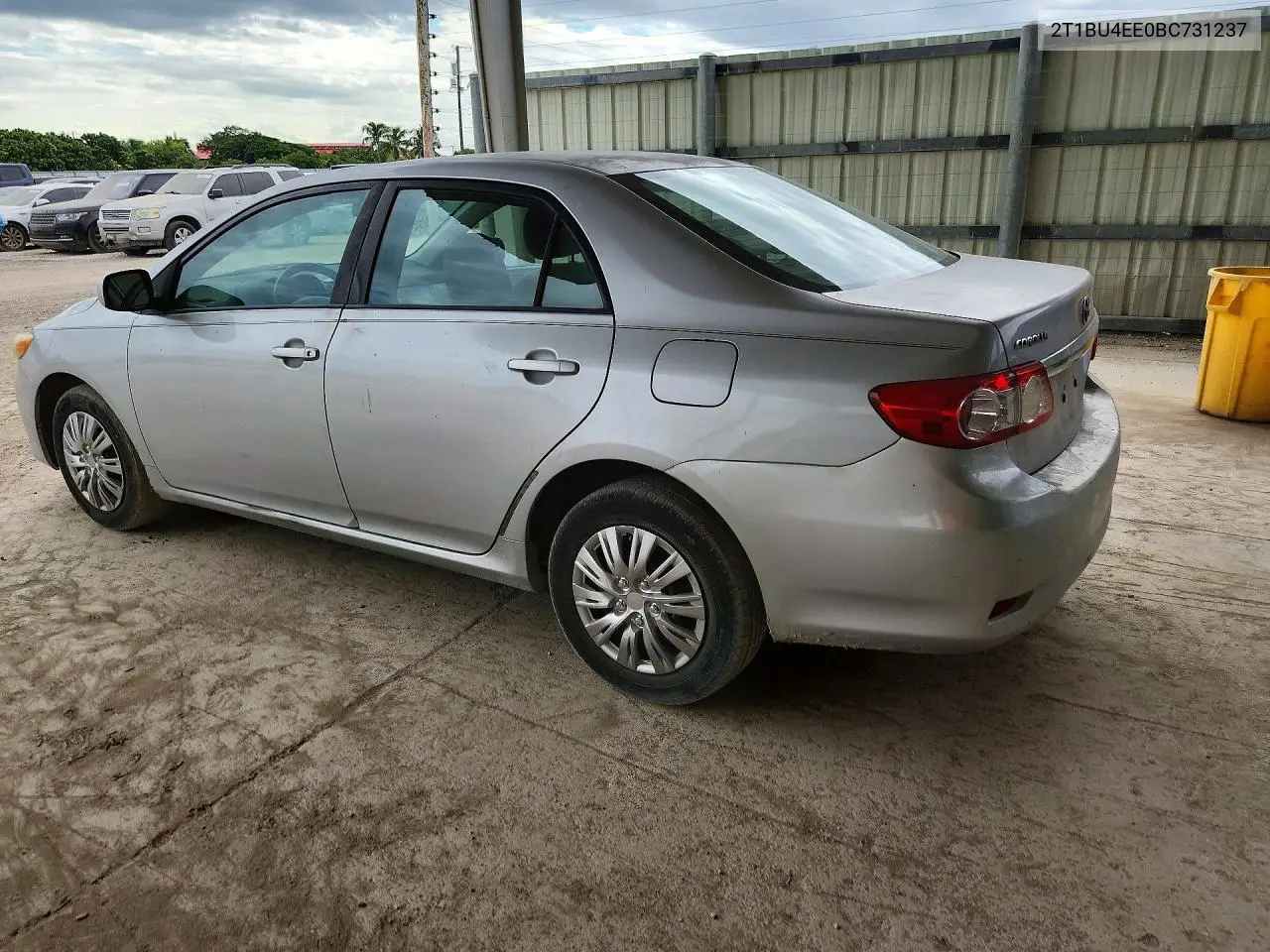 2011 TOYOTA COROLLA VIN 2T1BU4EE0BC731237 — фото 2