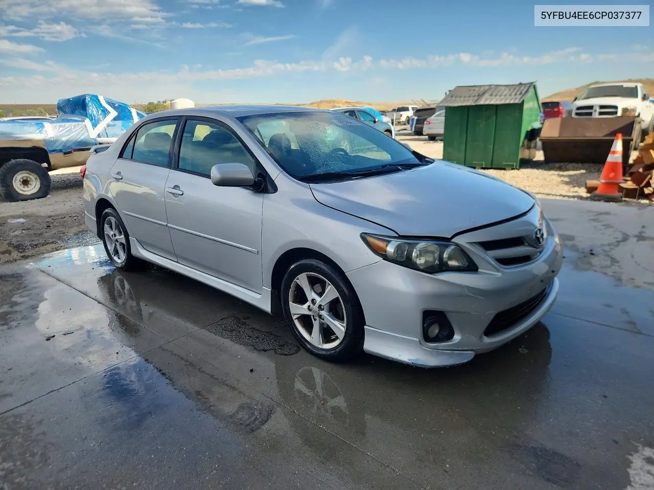 2012 TOYOTA COROLLA VIN 5YFBU4EE6CP037377 — фото 4