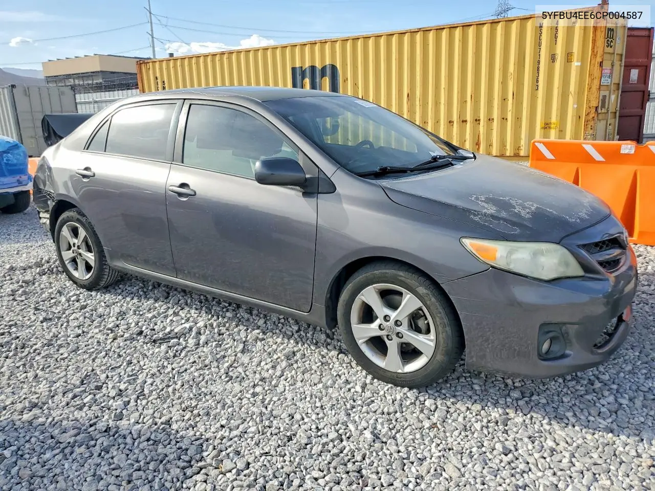 2012 TOYOTA COROLLA VIN 5YFBU4EE6CP004587 — фото 4
