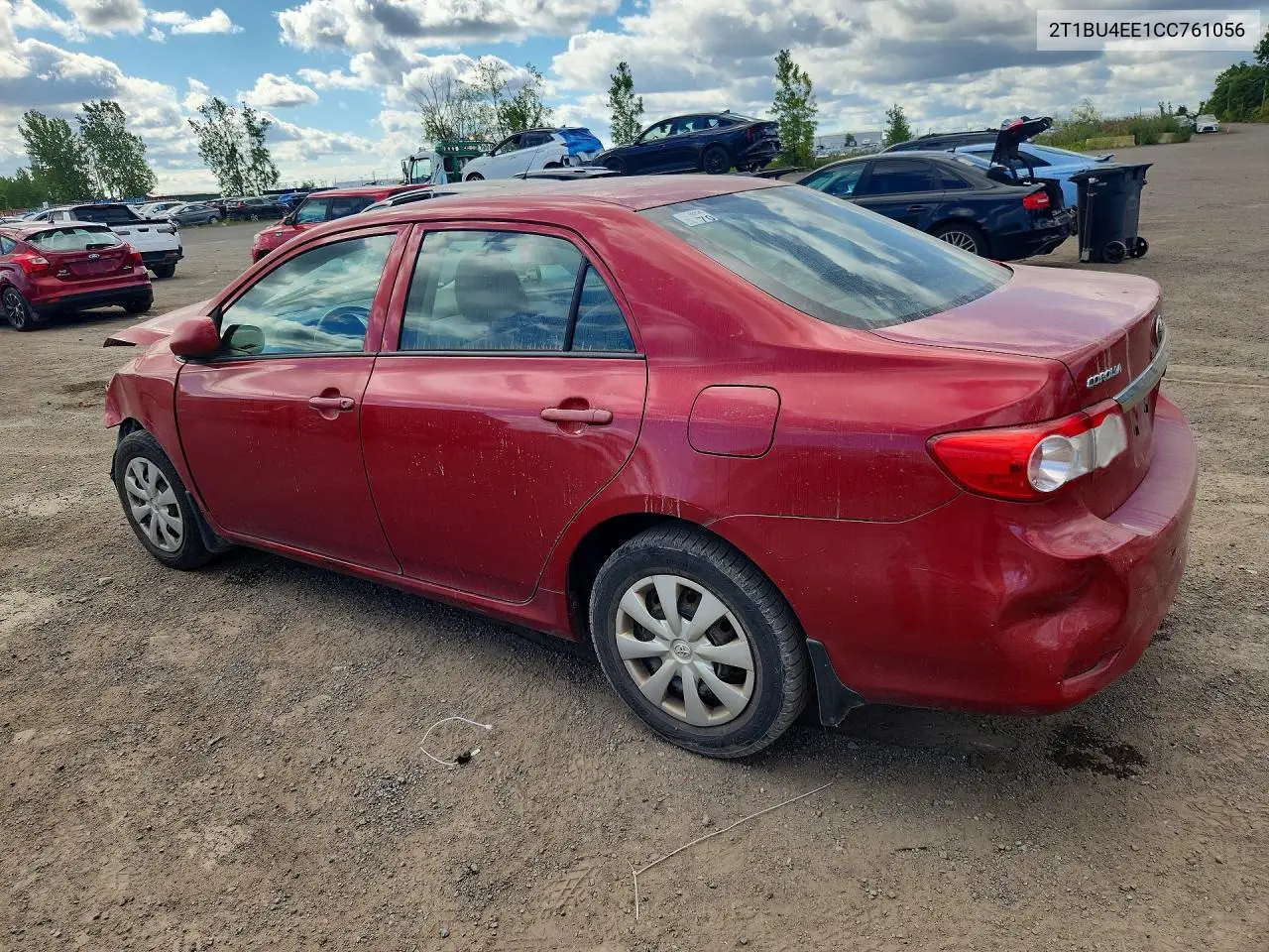 2012 TOYOTA COROLLA VIN 2T1BU4EE1CC761056 — фото 2
