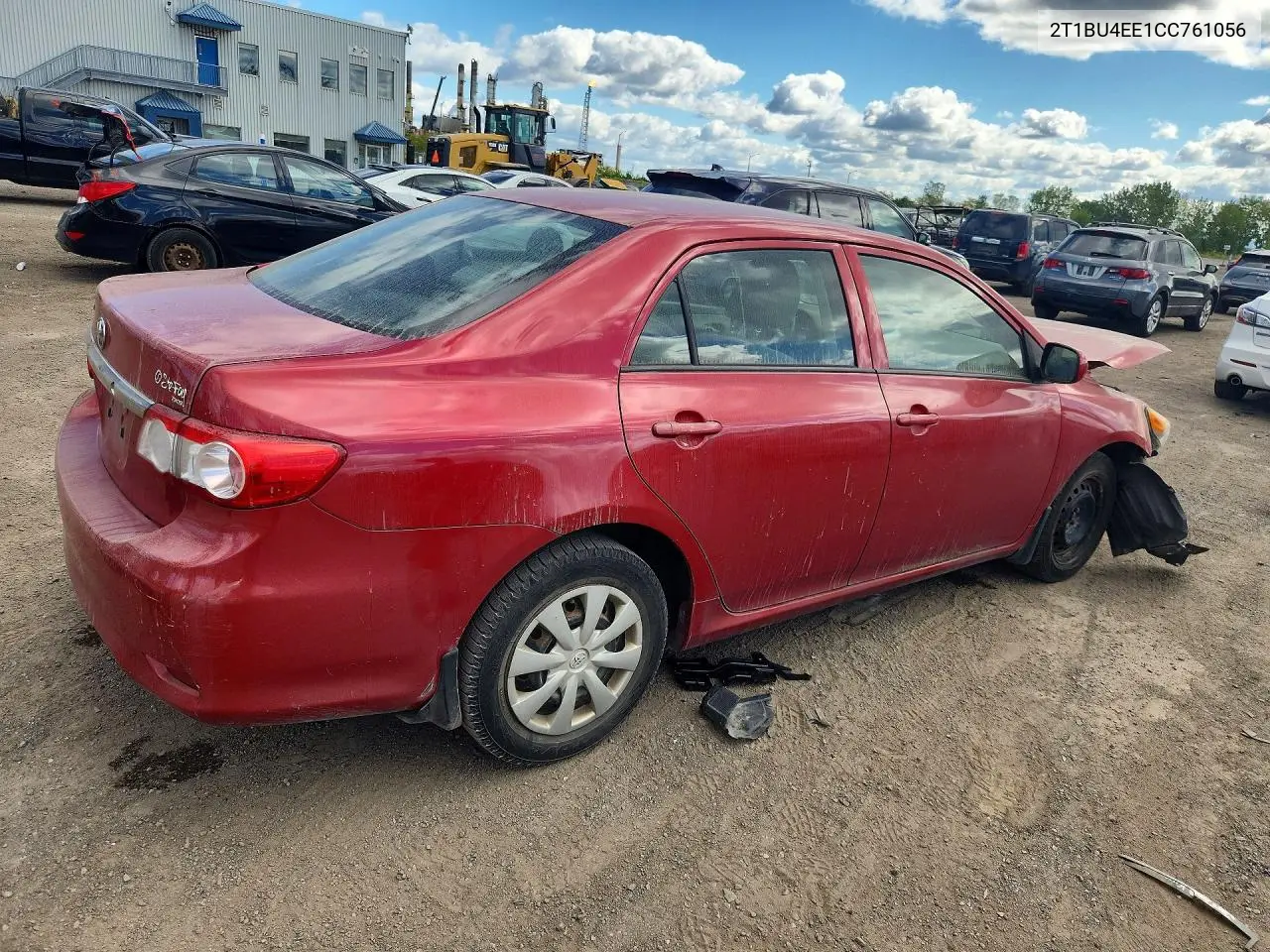 2012 TOYOTA COROLLA VIN 2T1BU4EE1CC761056 — фото 3