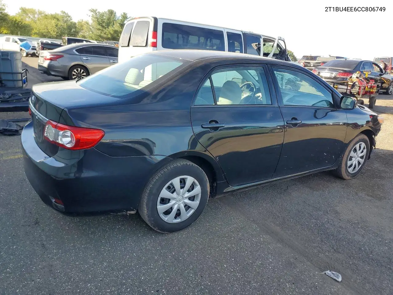 2012 TOYOTA COROLLA VIN 2T1BU4EE6CC806749 — фото 3