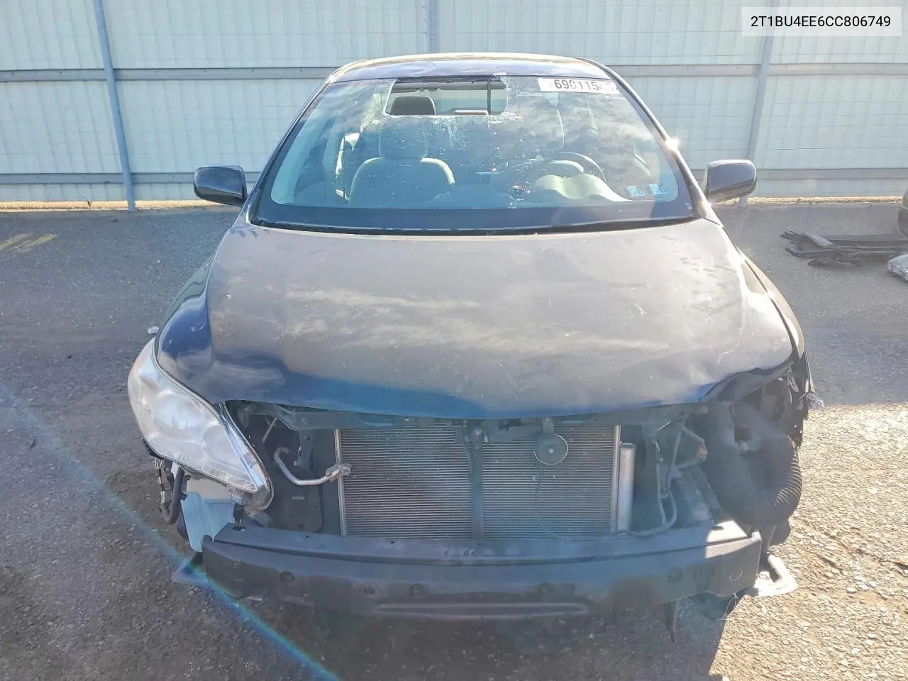 2012 TOYOTA COROLLA VIN 2T1BU4EE6CC806749 — фото 5