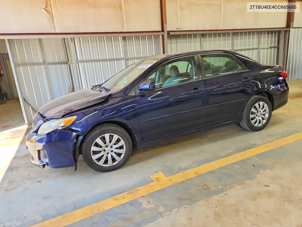 TOYOTA COROLLA 2012, VIN 2T1BU4EE4CC865685