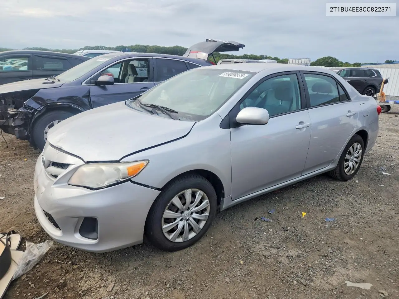 TOYOTA COROLLA 2012, VIN 2T1BU4EE8CC822371