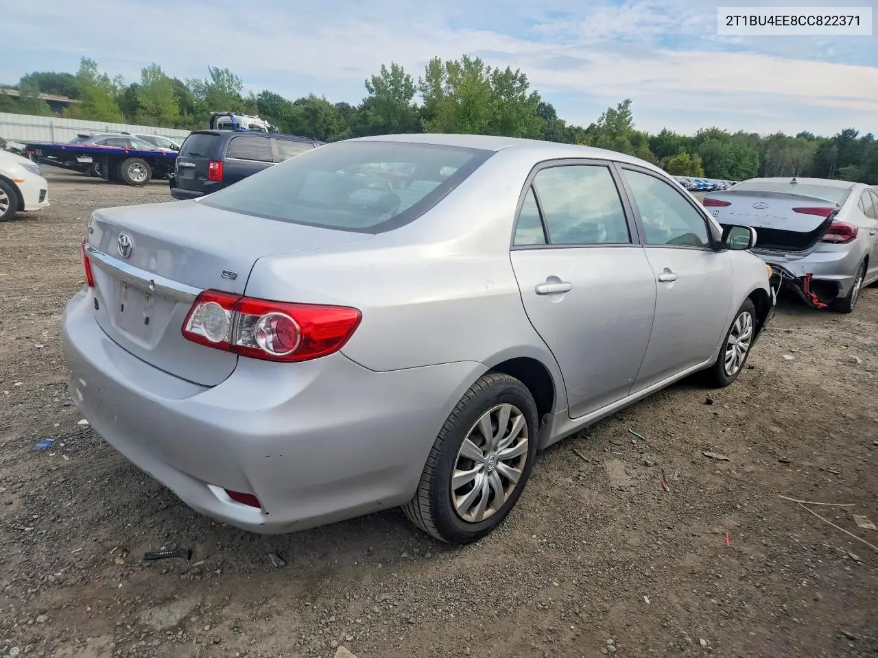 2012 TOYOTA COROLLA VIN 2T1BU4EE8CC822371 — фото 3