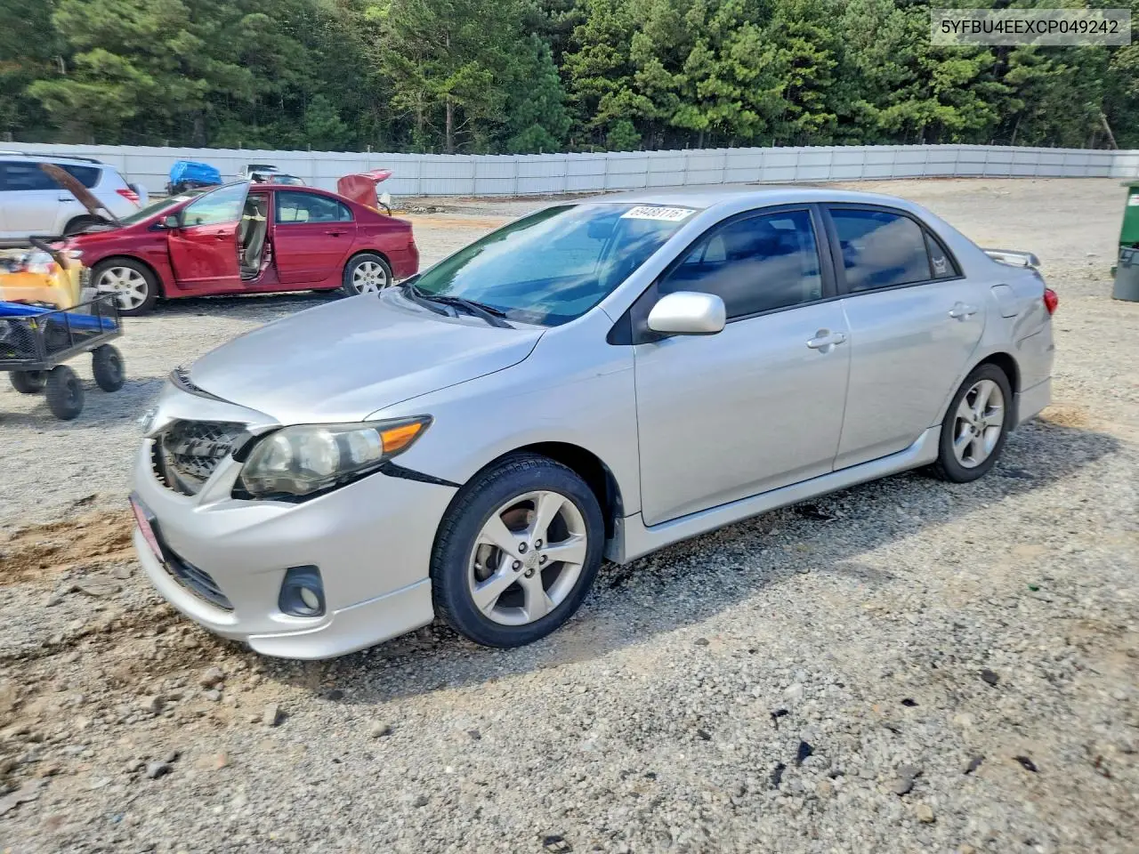 TOYOTA COROLLA 2012, VIN 5YFBU4EEXCP049242