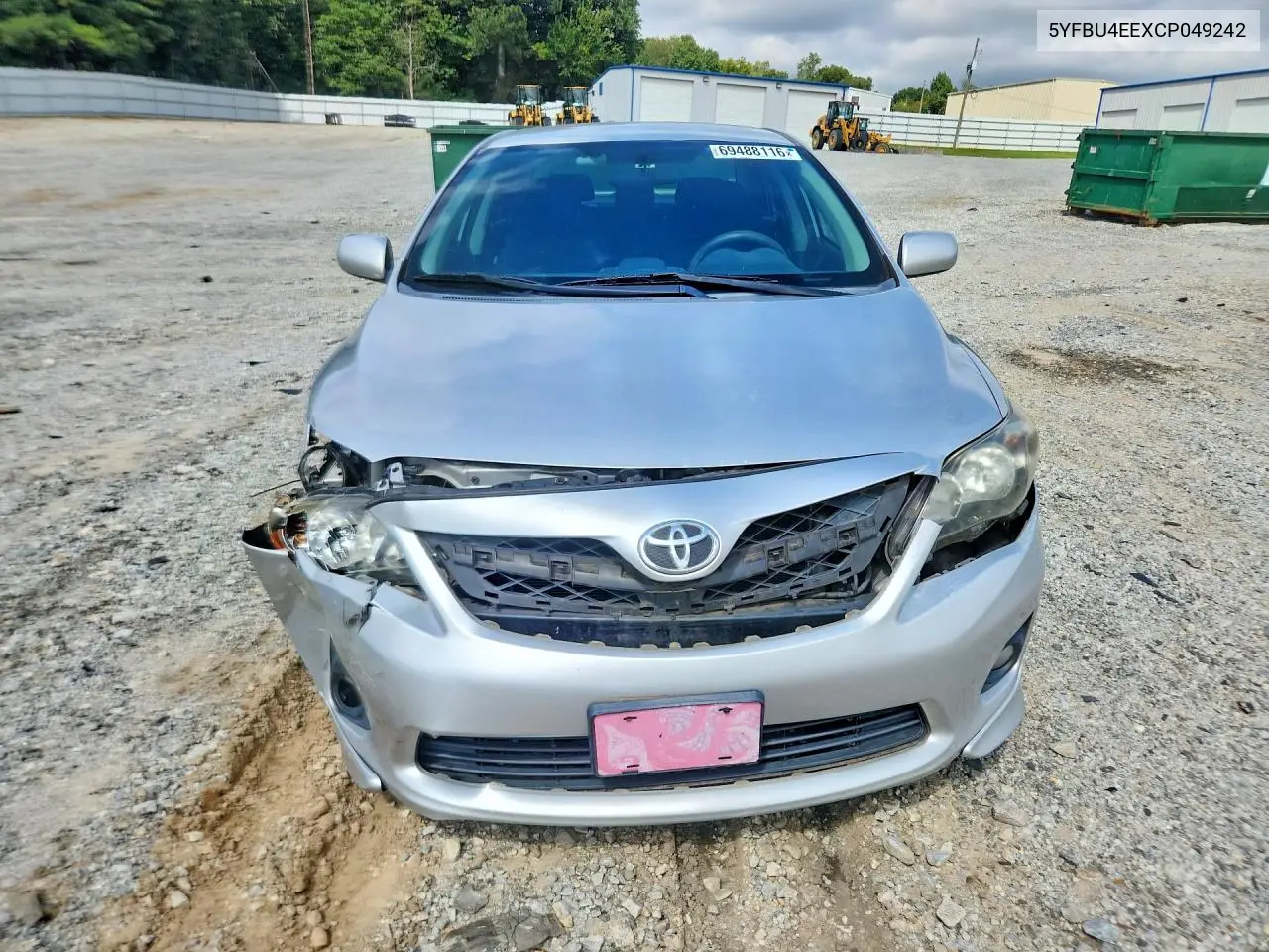 2012 TOYOTA COROLLA VIN 5YFBU4EEXCP049242 — фото 5